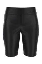 Black leather and fabric leggings 1
