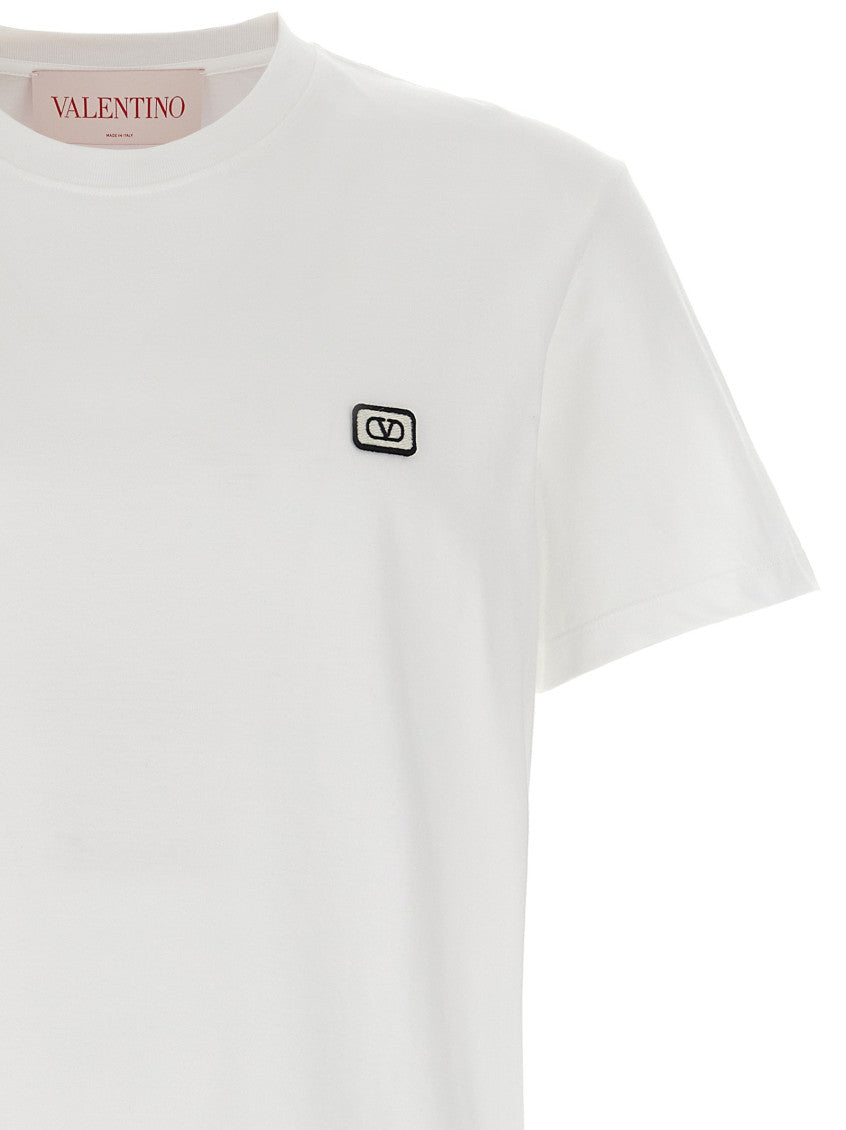 White 'VLogo' T-shirt 3