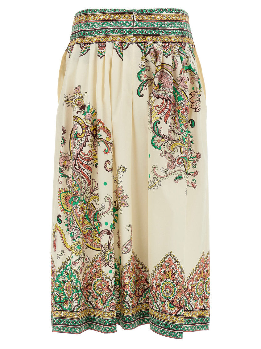 Multicolor Paisley flower skirt 2