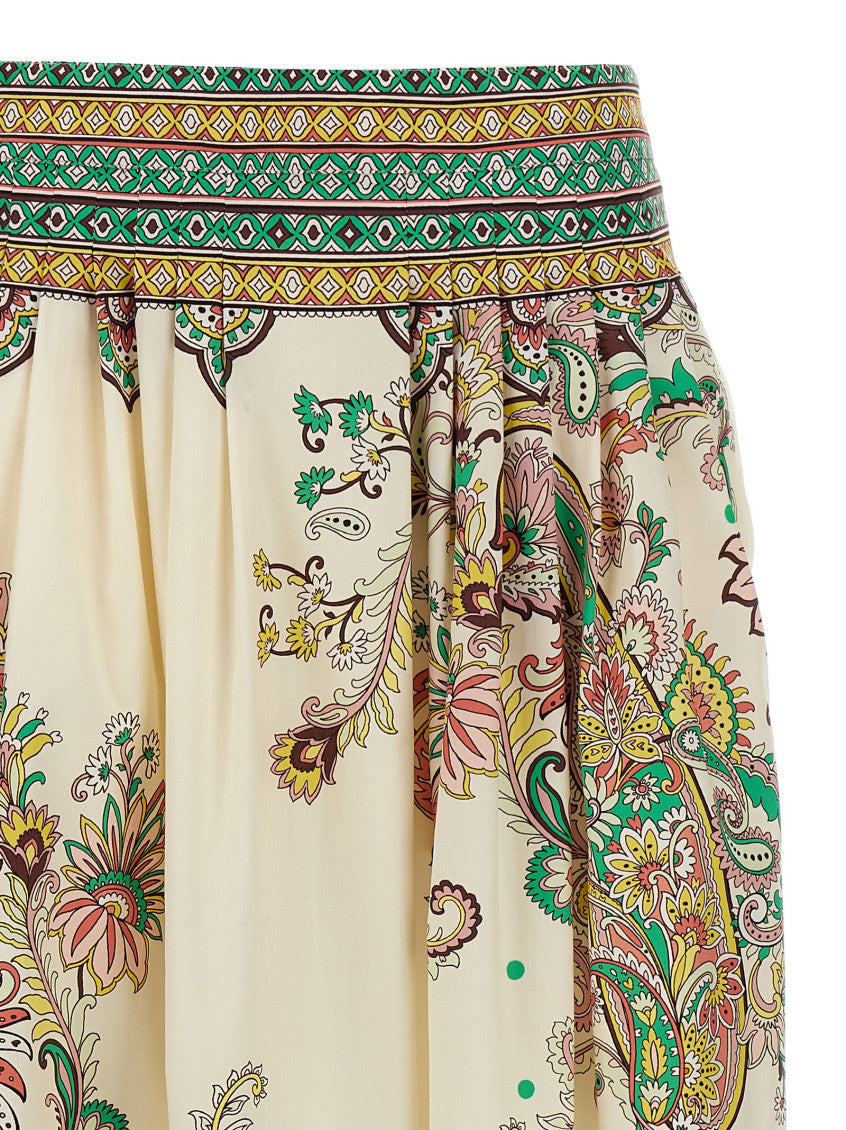 Multicolor Paisley flower skirt 3