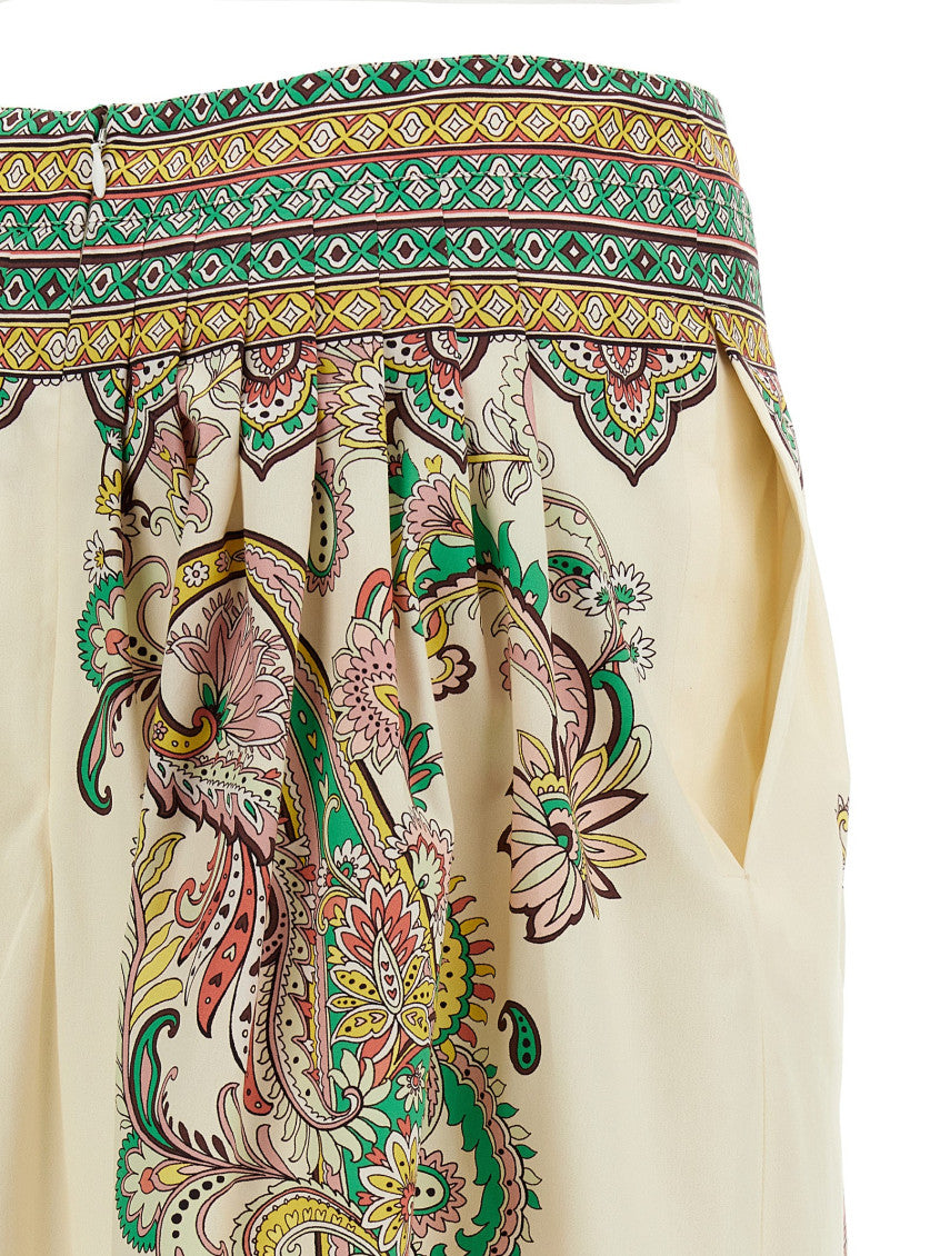 Multicolor Paisley flower skirt 4