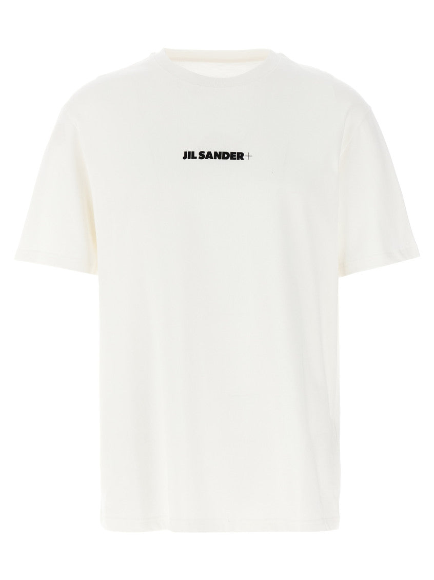 White Logo Print T-shirt 1