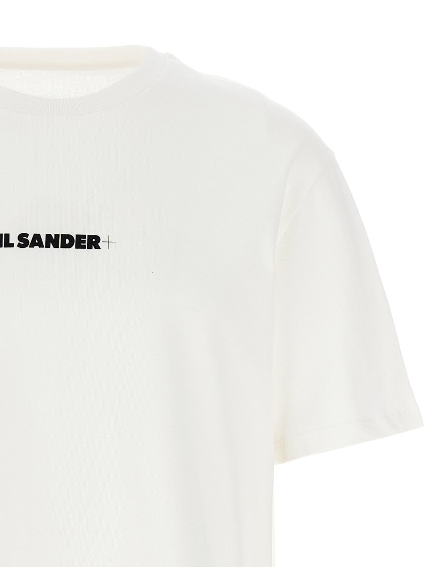 White Logo Print T-shirt 3