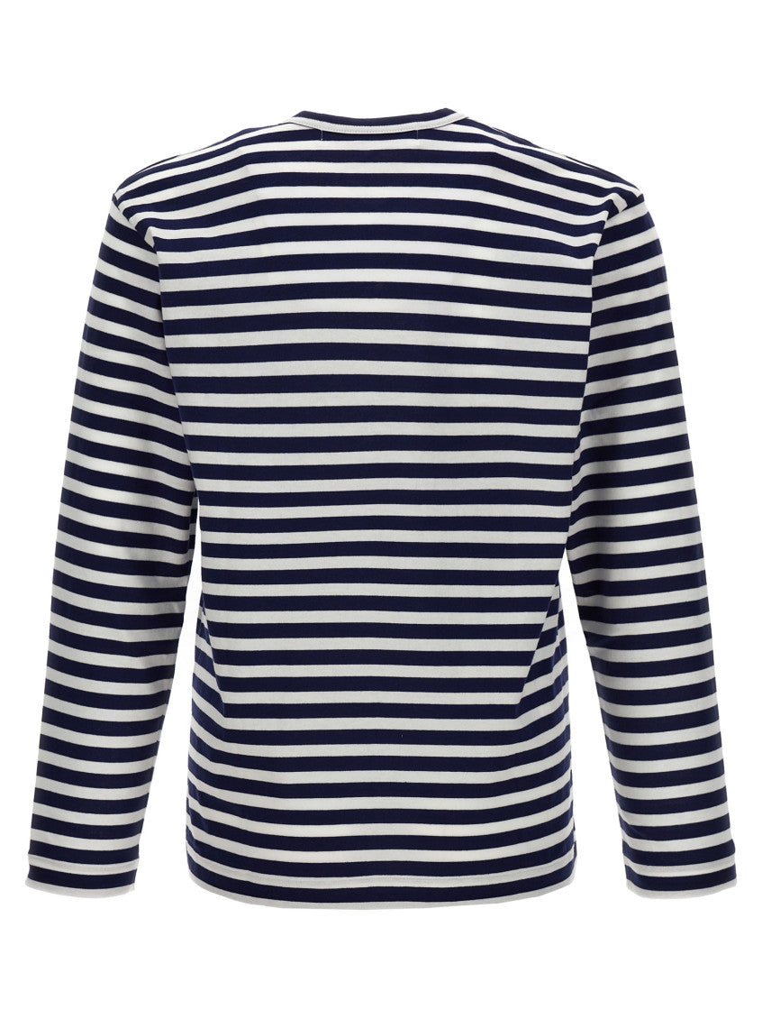 Blue Logo Striped T-shirt 2