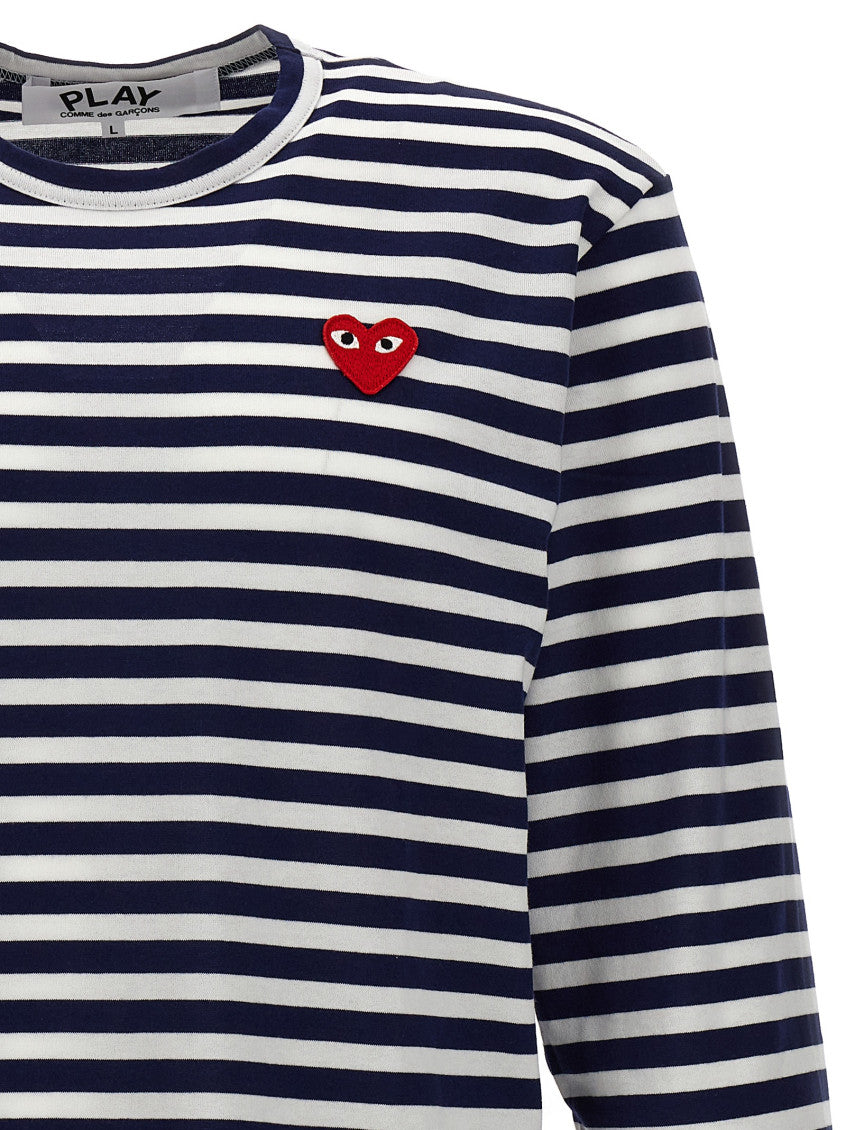 Blue Logo Striped T-shirt 3