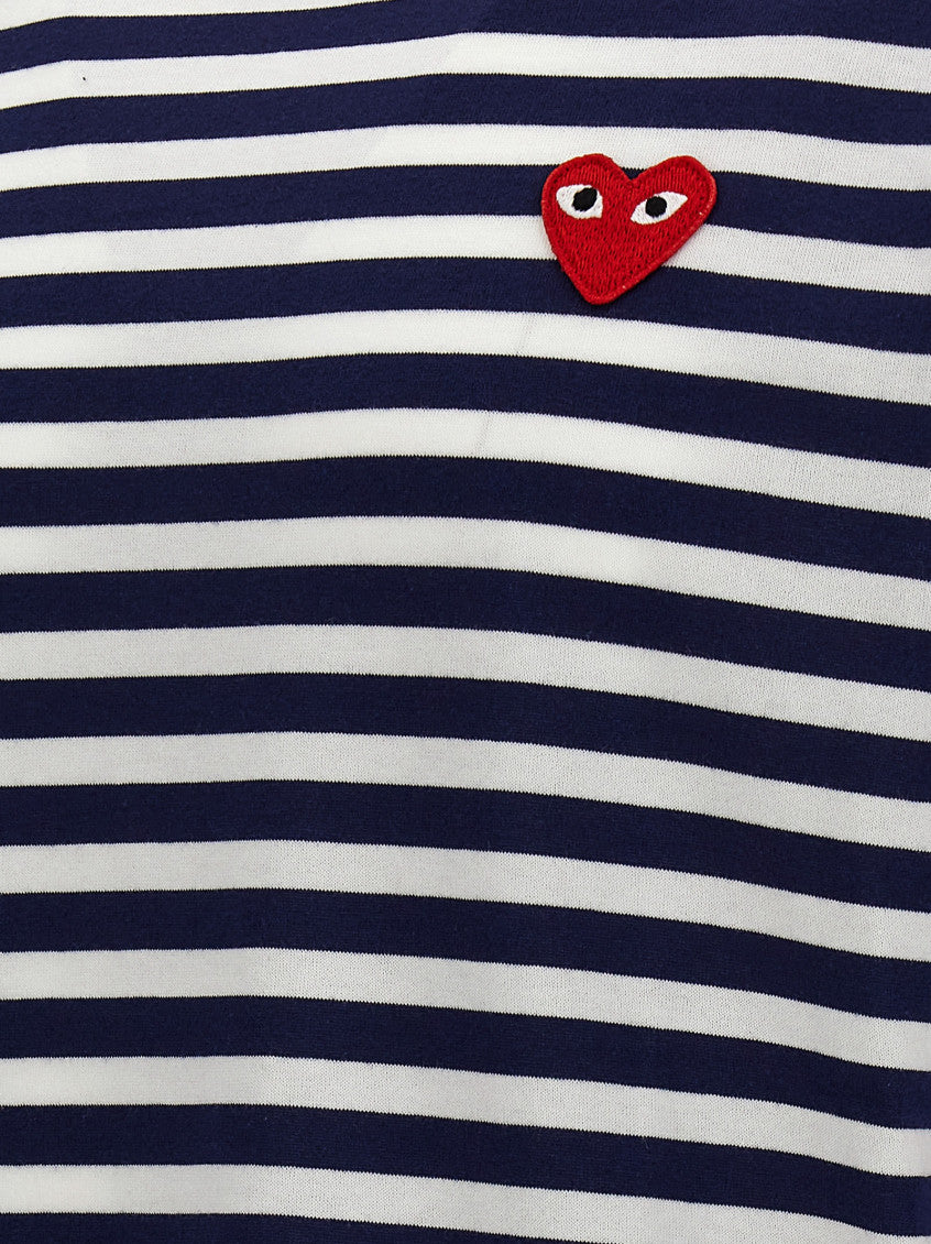 Blue Logo Striped T-shirt 4