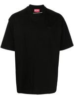 Black Embroidered logo T-shirt 1