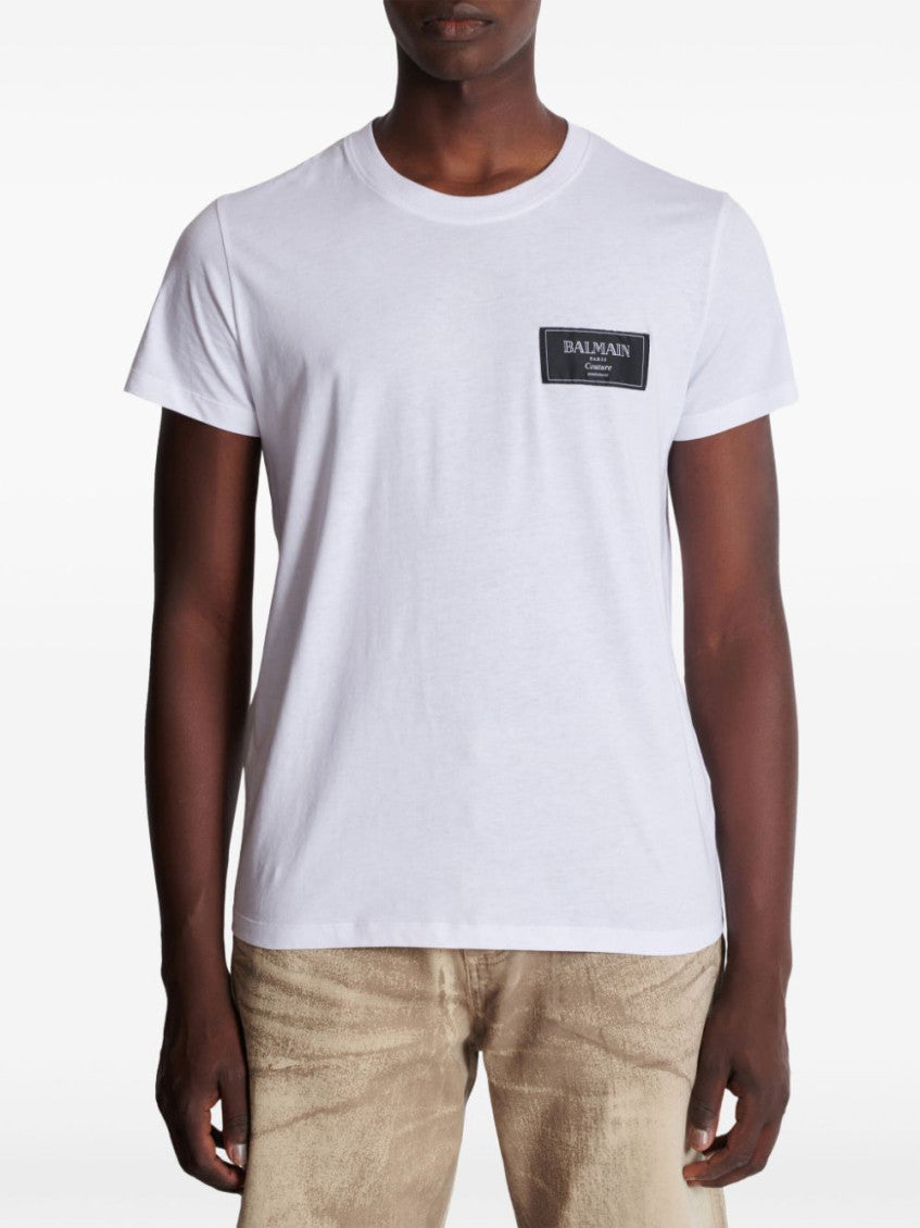 White Crew Neck T-Shirt 3