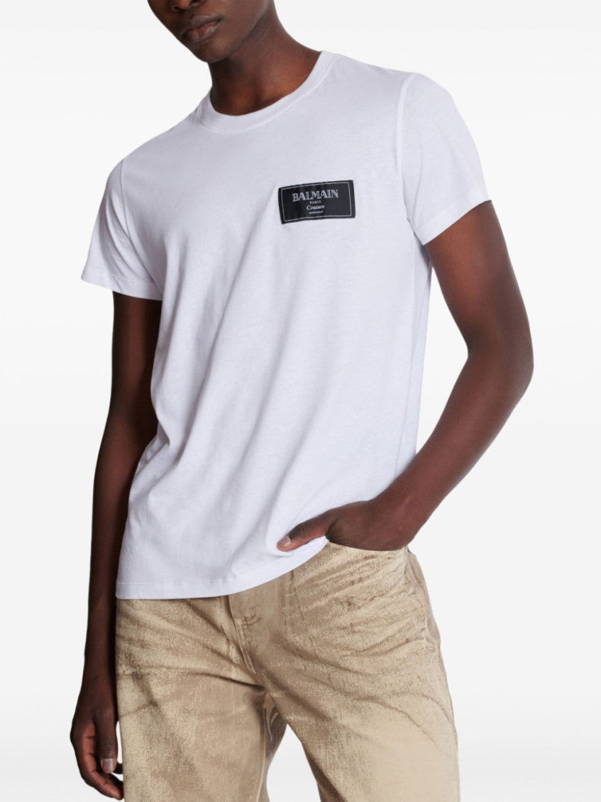 White Crew Neck T-Shirt 7