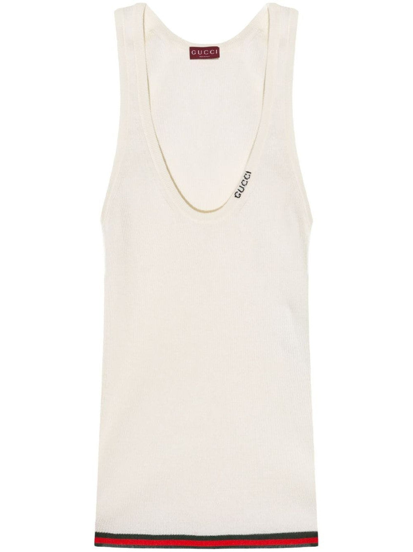White Logo Tank Top 1