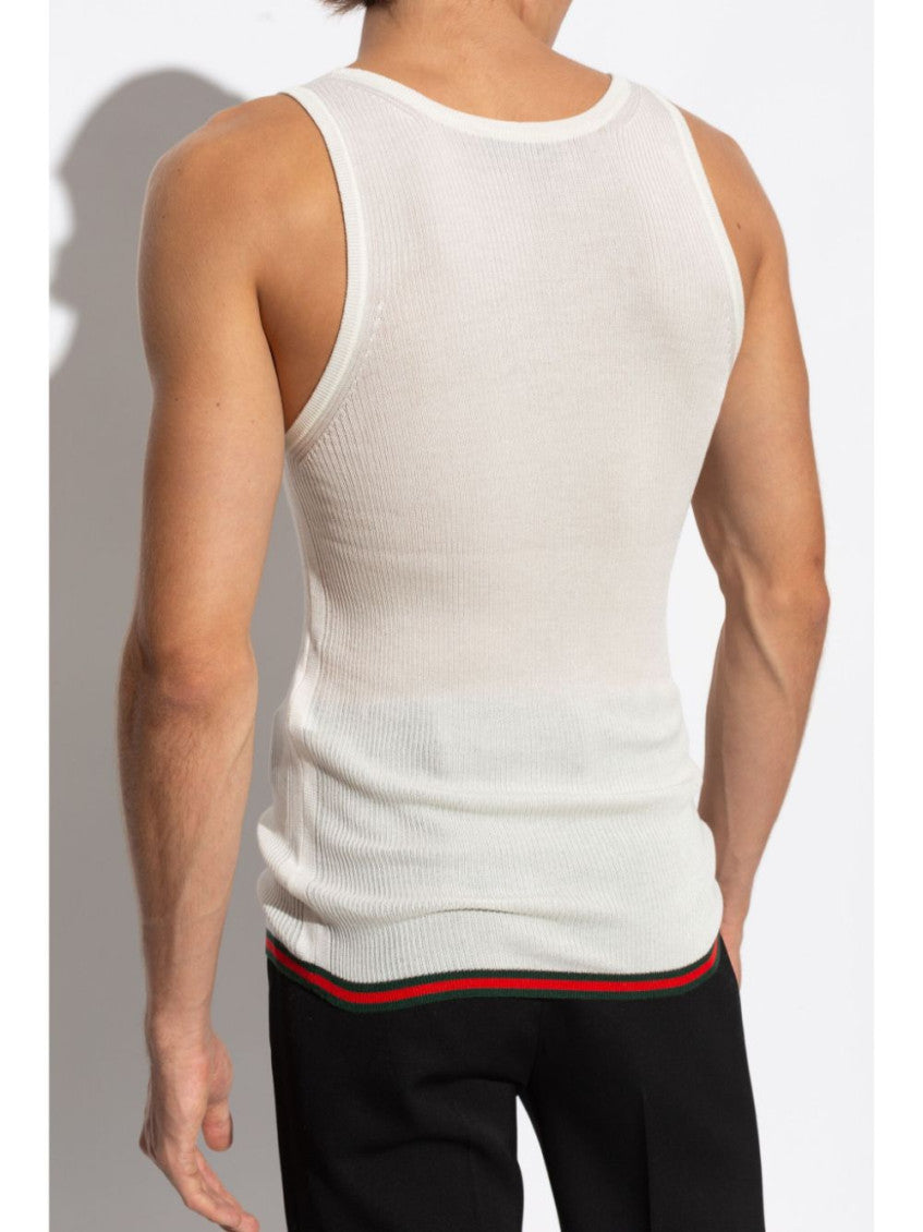 White Logo Tank Top 2