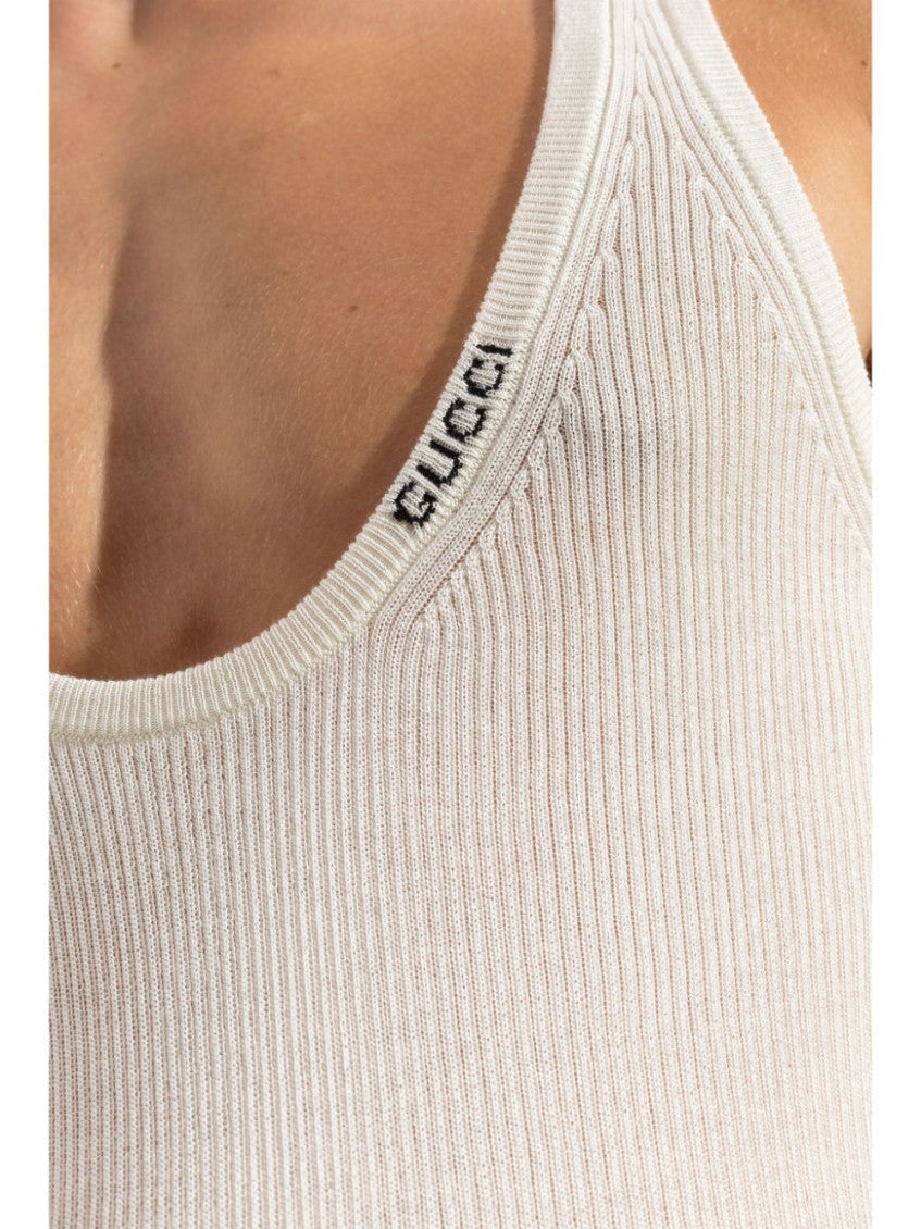 White Logo Tank Top 3