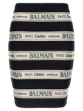 Black 'Nastro Balmain' skirt 1