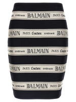 Black 'Nastro Balmain' skirt 1