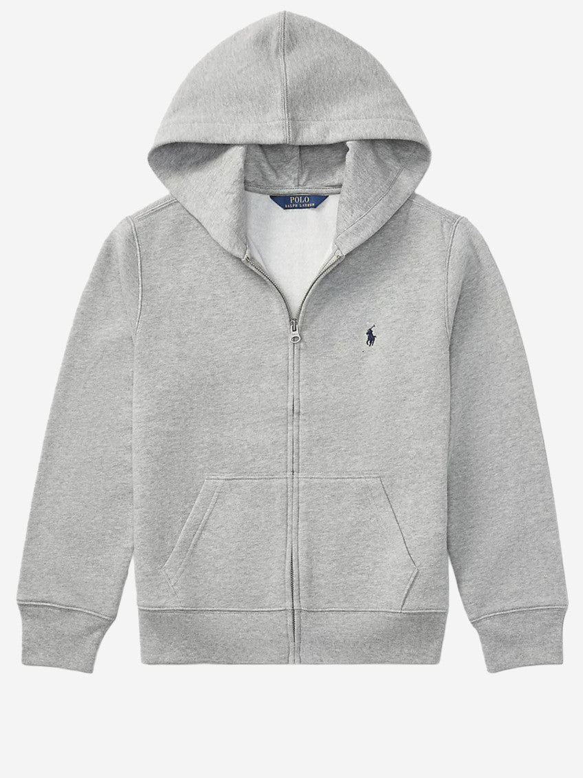 Kids Grey Logo Hoodie 1