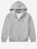 Kids Grey Logo Hoodie 1