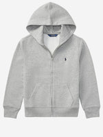 Kids Grey Logo Hoodie 1