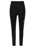 Black Stretch Polyester Leggings 1
