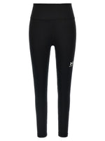Black Stretch Polyester Leggings 1