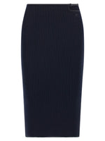 Blue 'Loop Rib knit' skirt 1