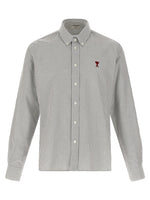 Grey Logo Striped Shirt 1
