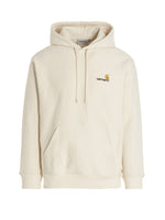 Beige American Script Hoodie 1