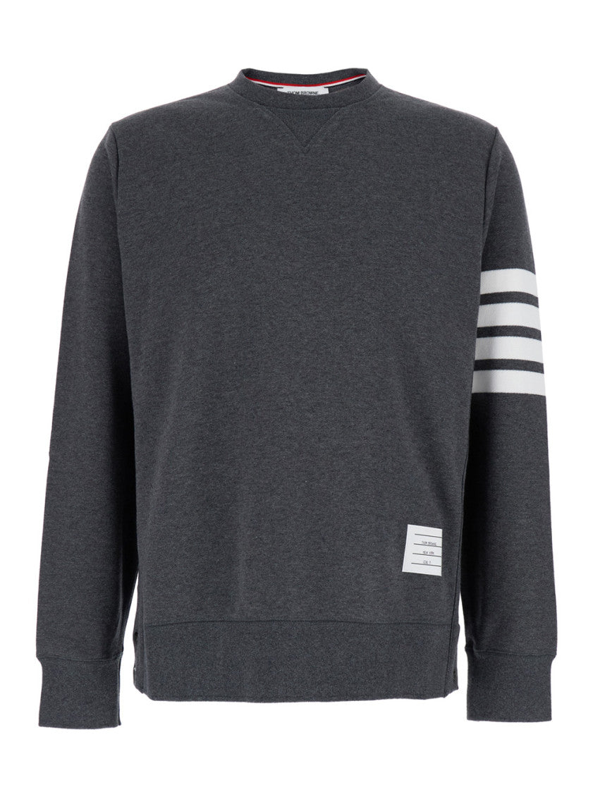 Grey striped sleeve Sweatshirt 1
