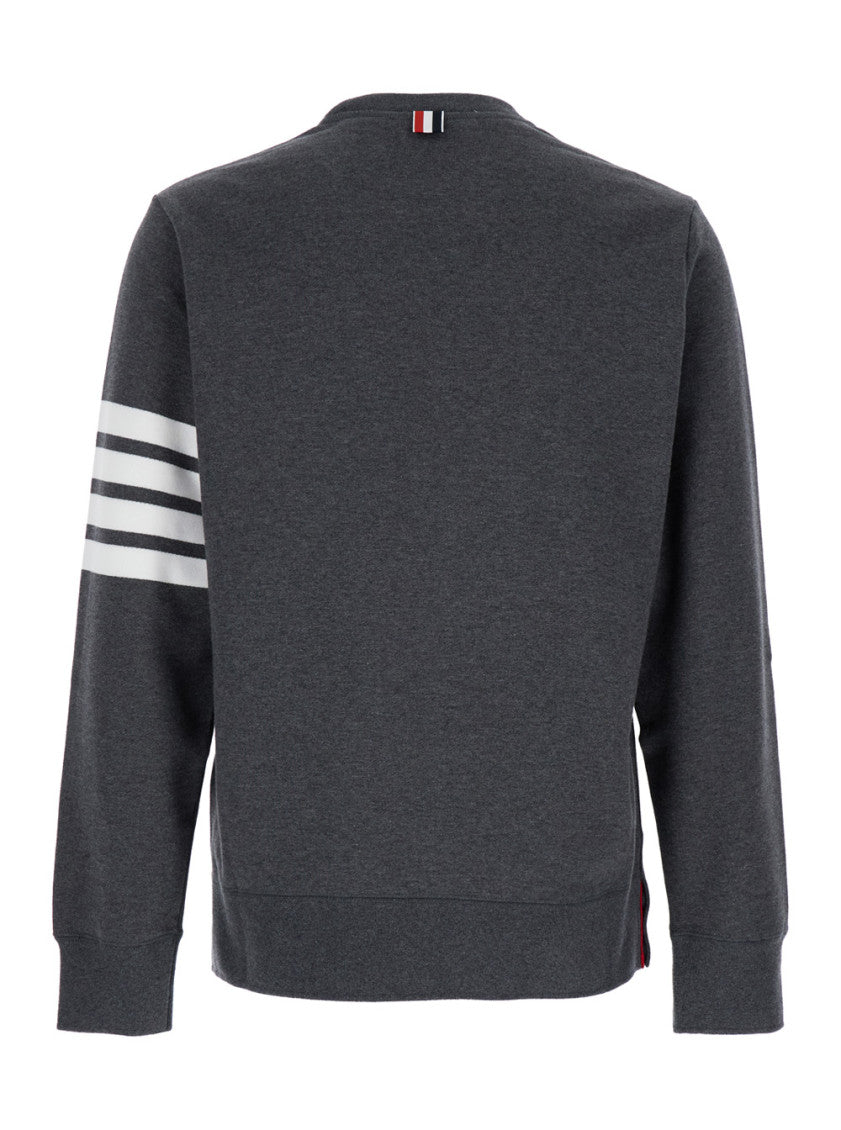 Grey striped sleeve Sweatshirt 2