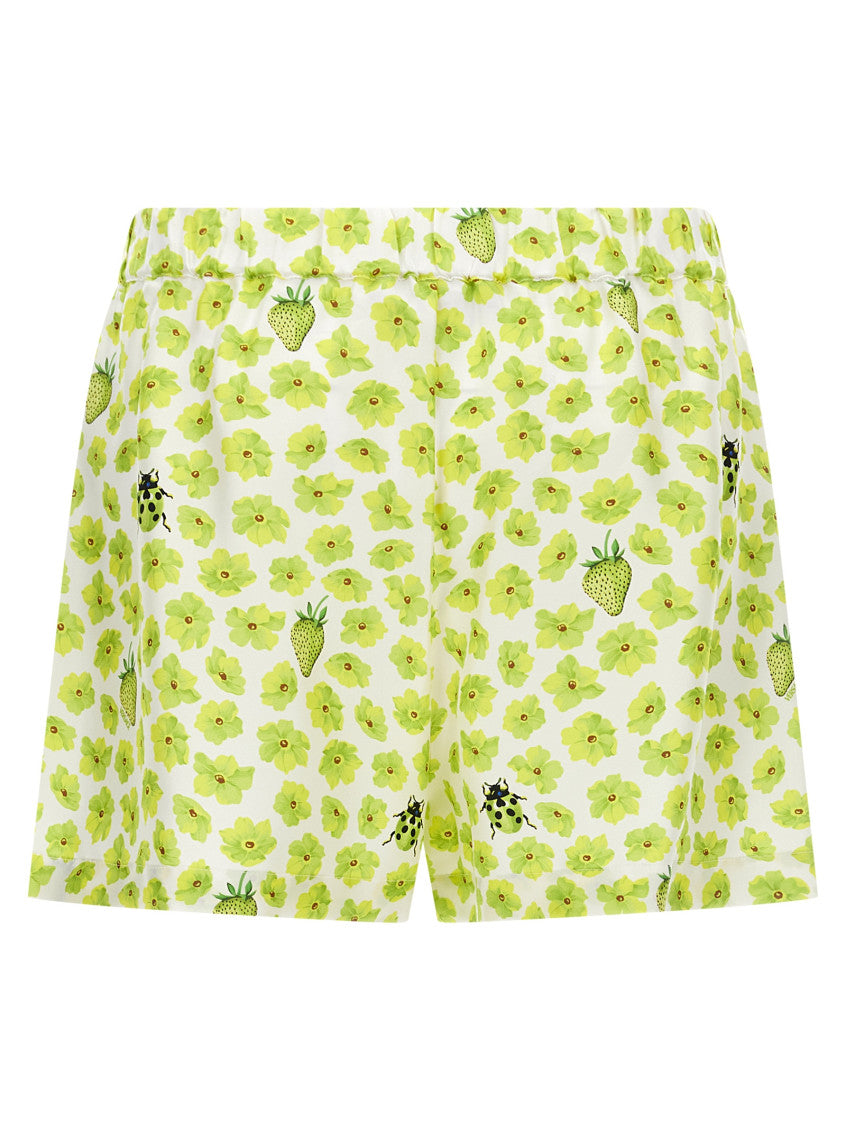 Multicolor 'Strawberry Garden' shorts 2