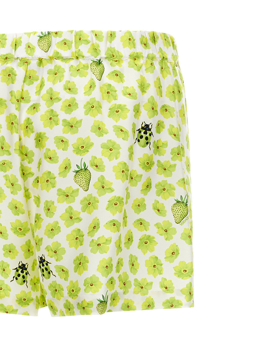 Multicolor 'Strawberry Garden' shorts 4