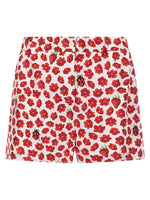 Multicolor 'Strawberry Garden' shorts 1