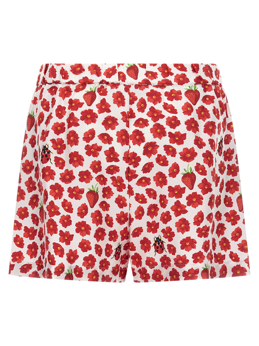 Multicolor 'Strawberry Garden' shorts 2