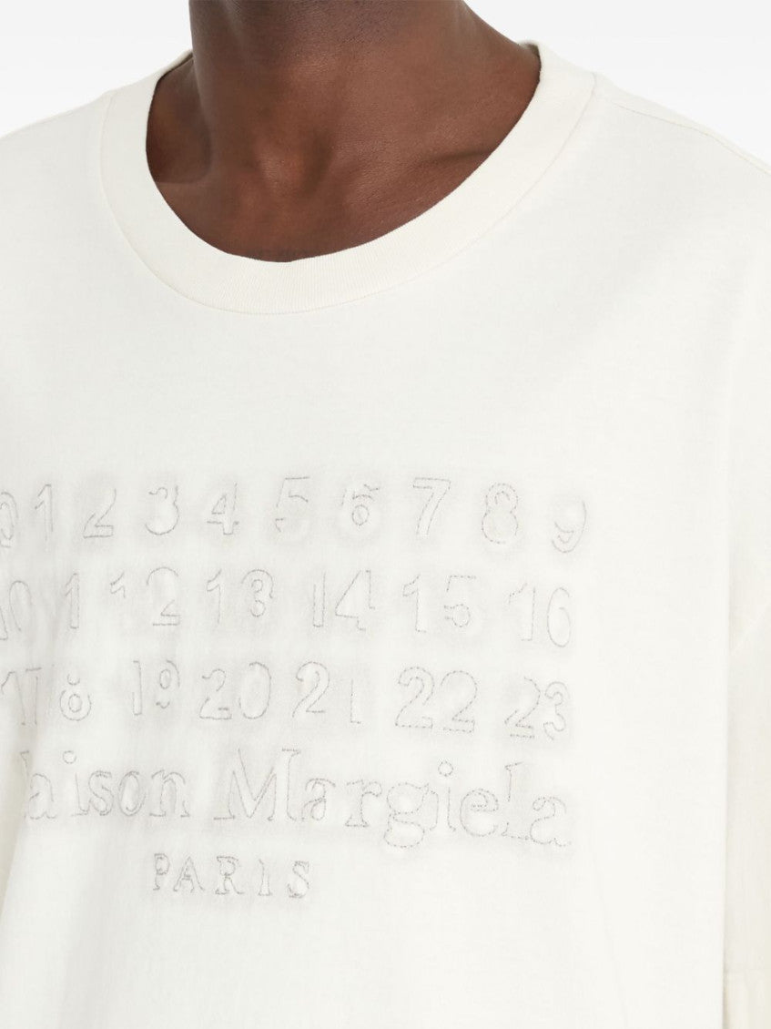 White Logo cotton t-shirt 3