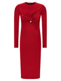 Red 'Safety Pin' dress 1