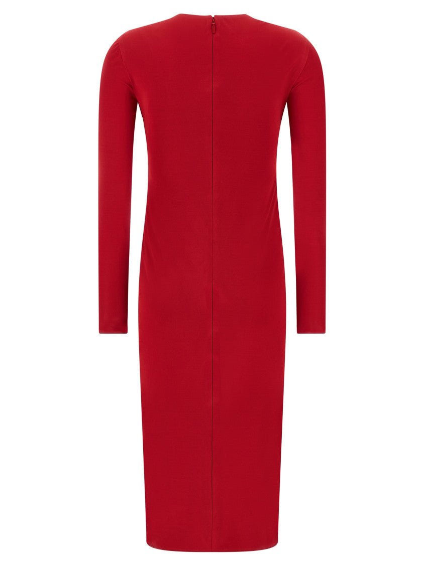 Red 'Safety Pin' dress 2