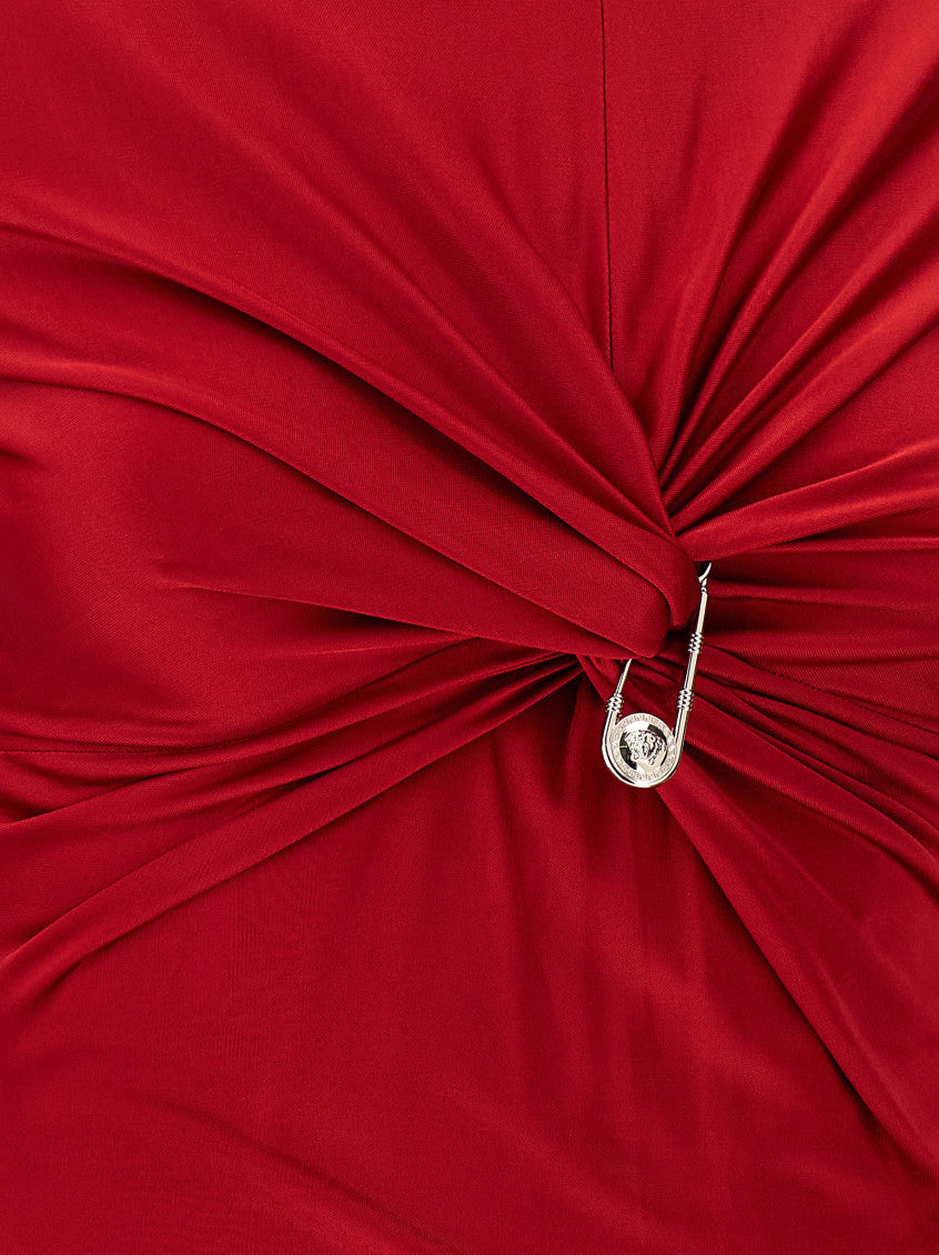 Red 'Safety Pin' dress 4