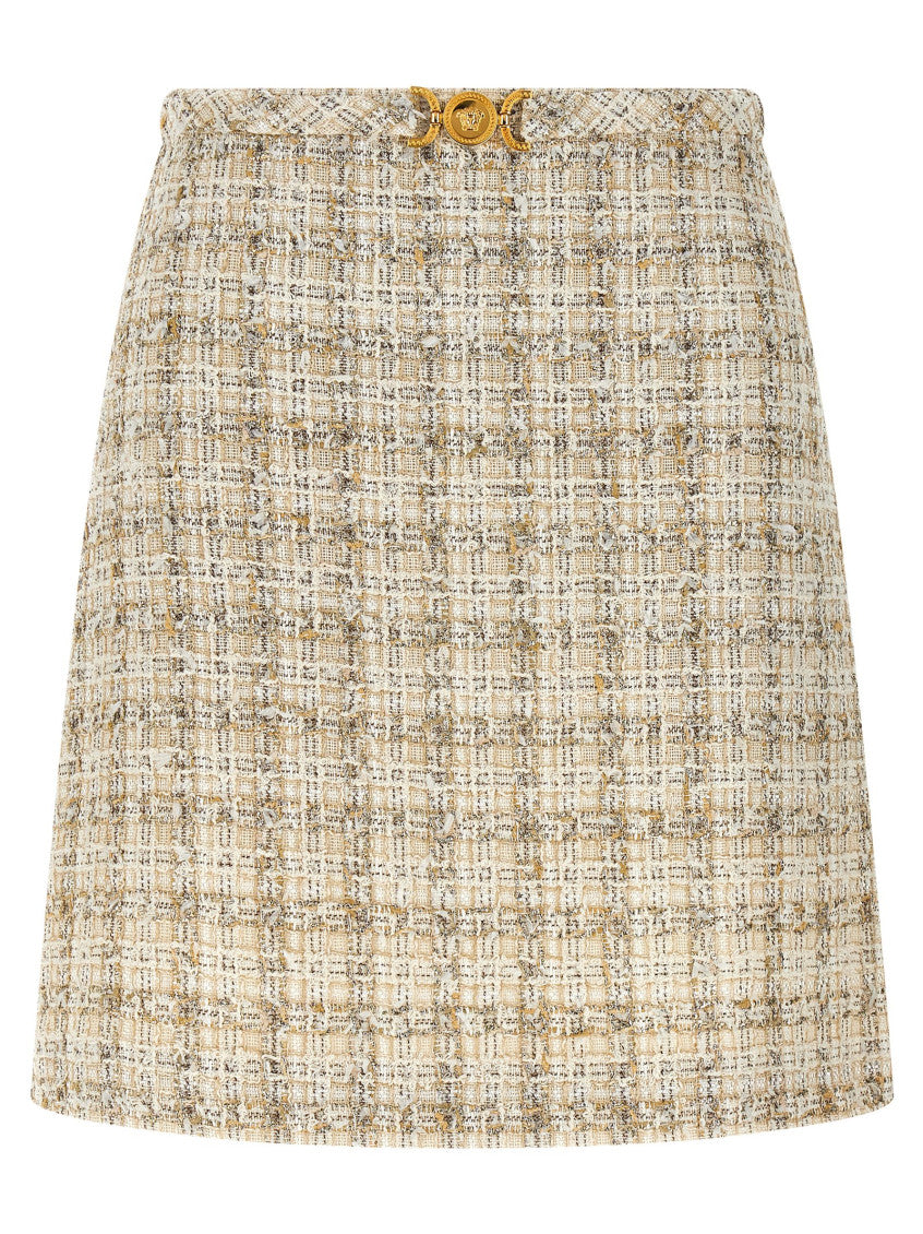 Multicolor Tweed mini skirt 1