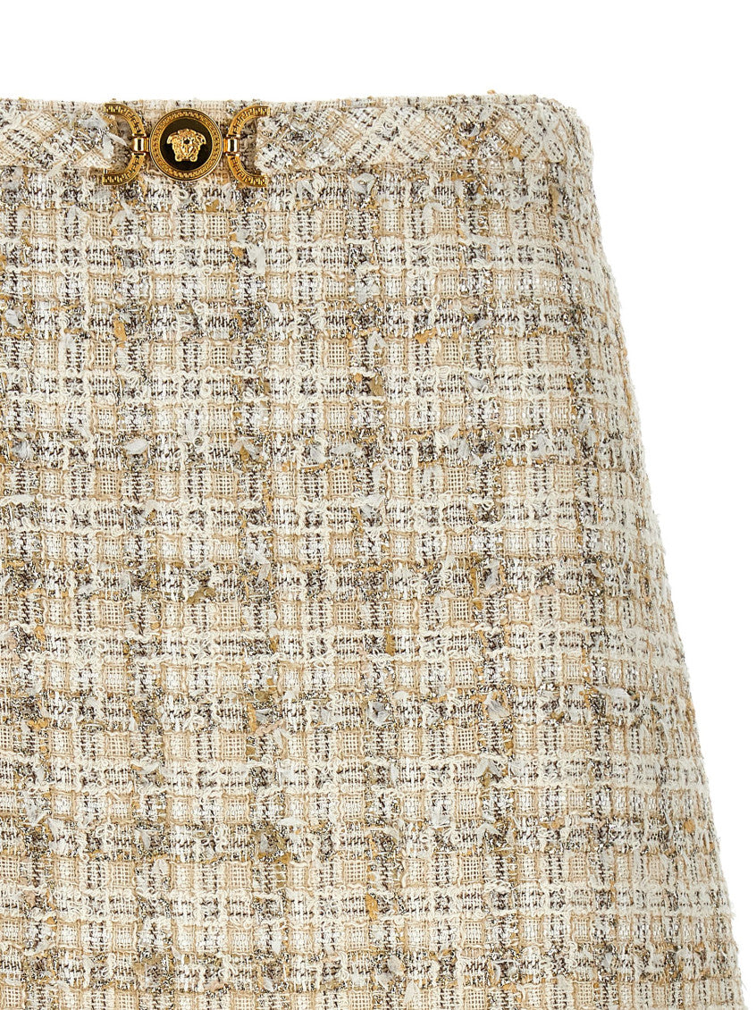 Multicolor Tweed mini skirt 3