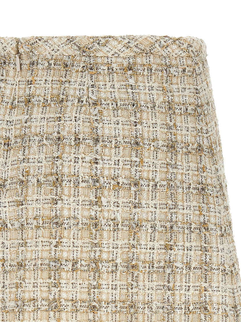 Multicolor Tweed mini skirt 4