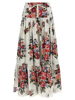 White 'Mazzo di Fiori' skirt 1
