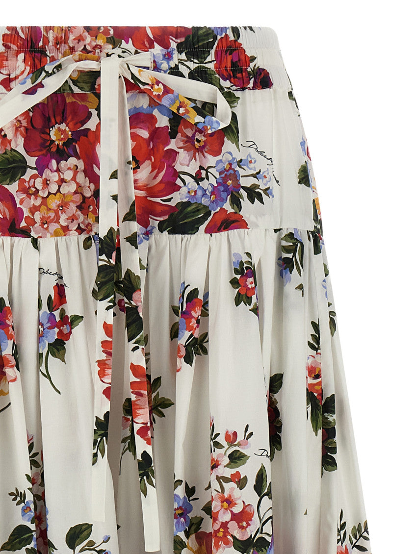 White 'Mazzo di Fiori' skirt 3