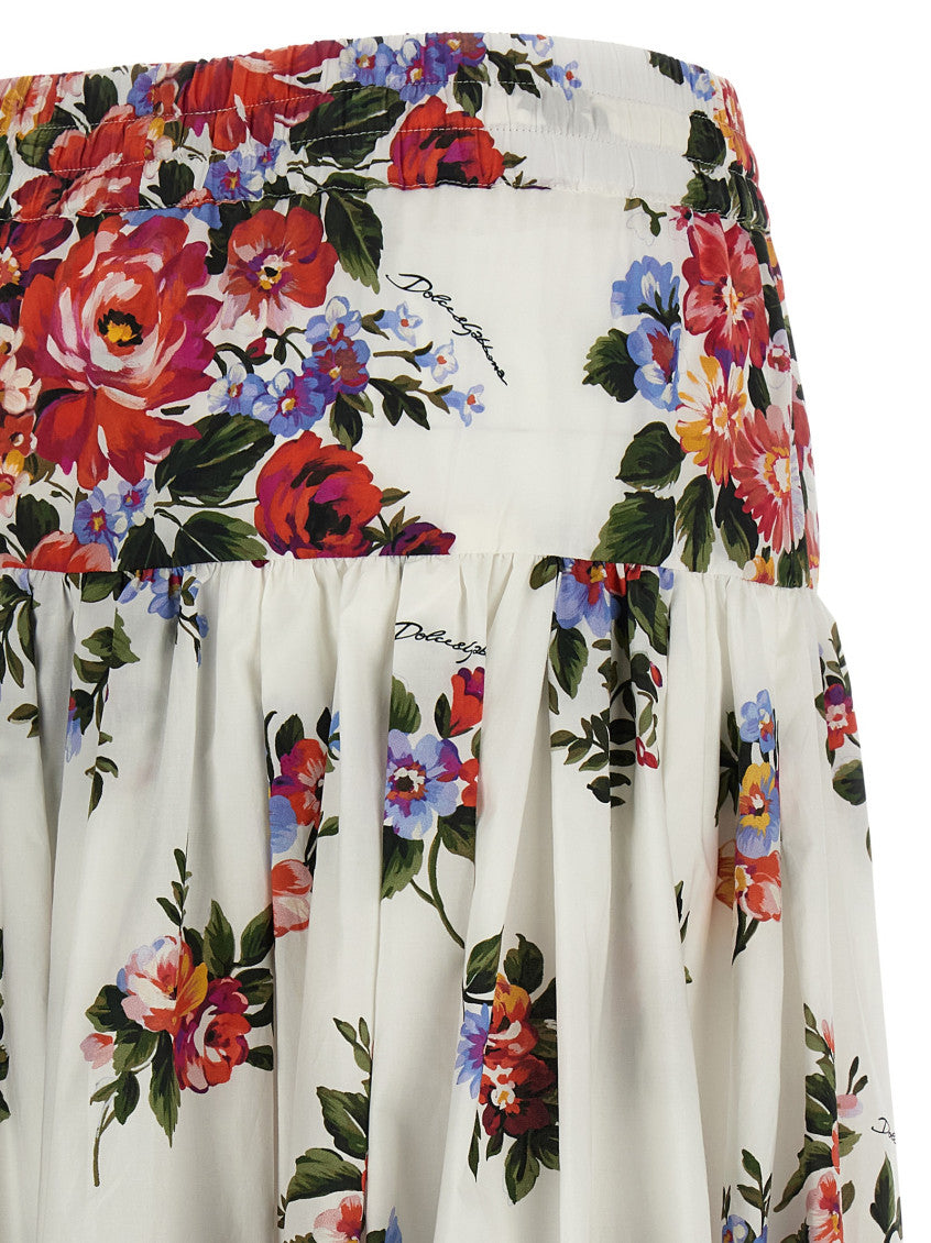 White 'Mazzo di Fiori' skirt 4