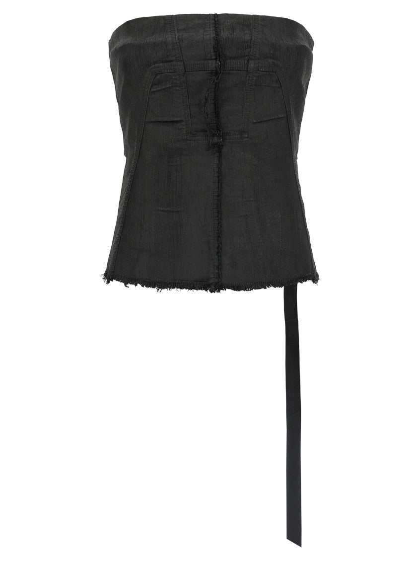 Black 'Bustier' top 1