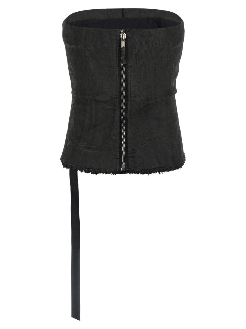 Black 'Bustier' top 2