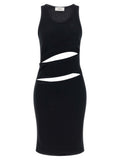 Black 'Spiral' dress 1
