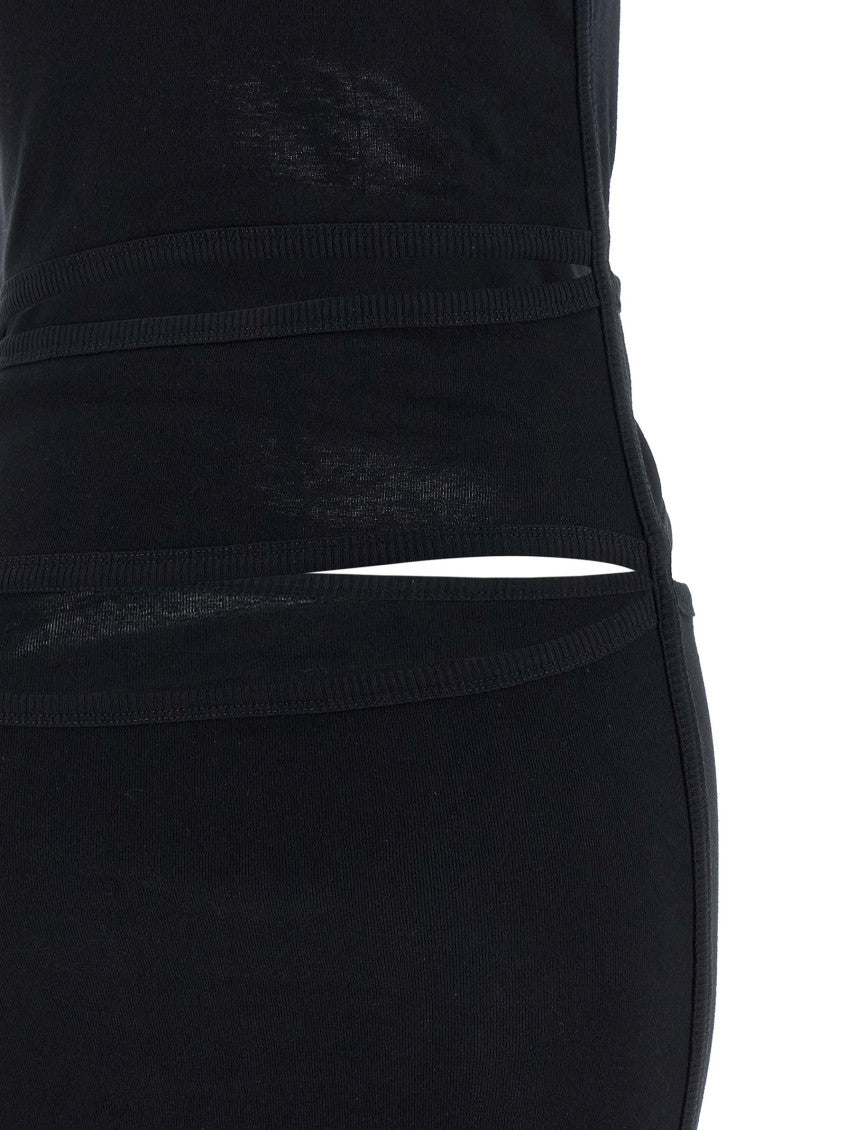 Black 'Spiral' dress 4