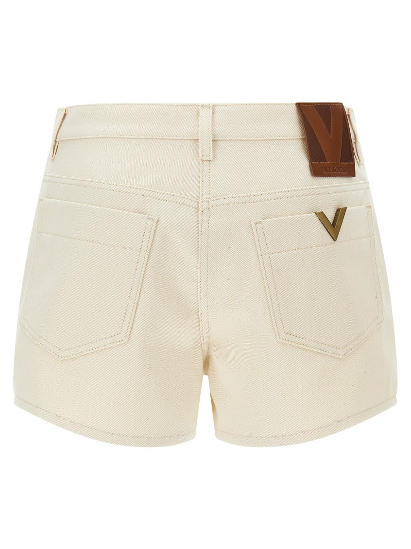 Beige VGold Shorts 2