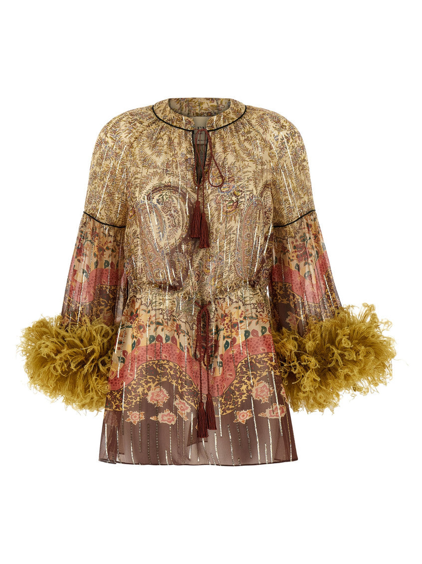 Multicolor 'Voyage Imaginaire Paisley' Top 1