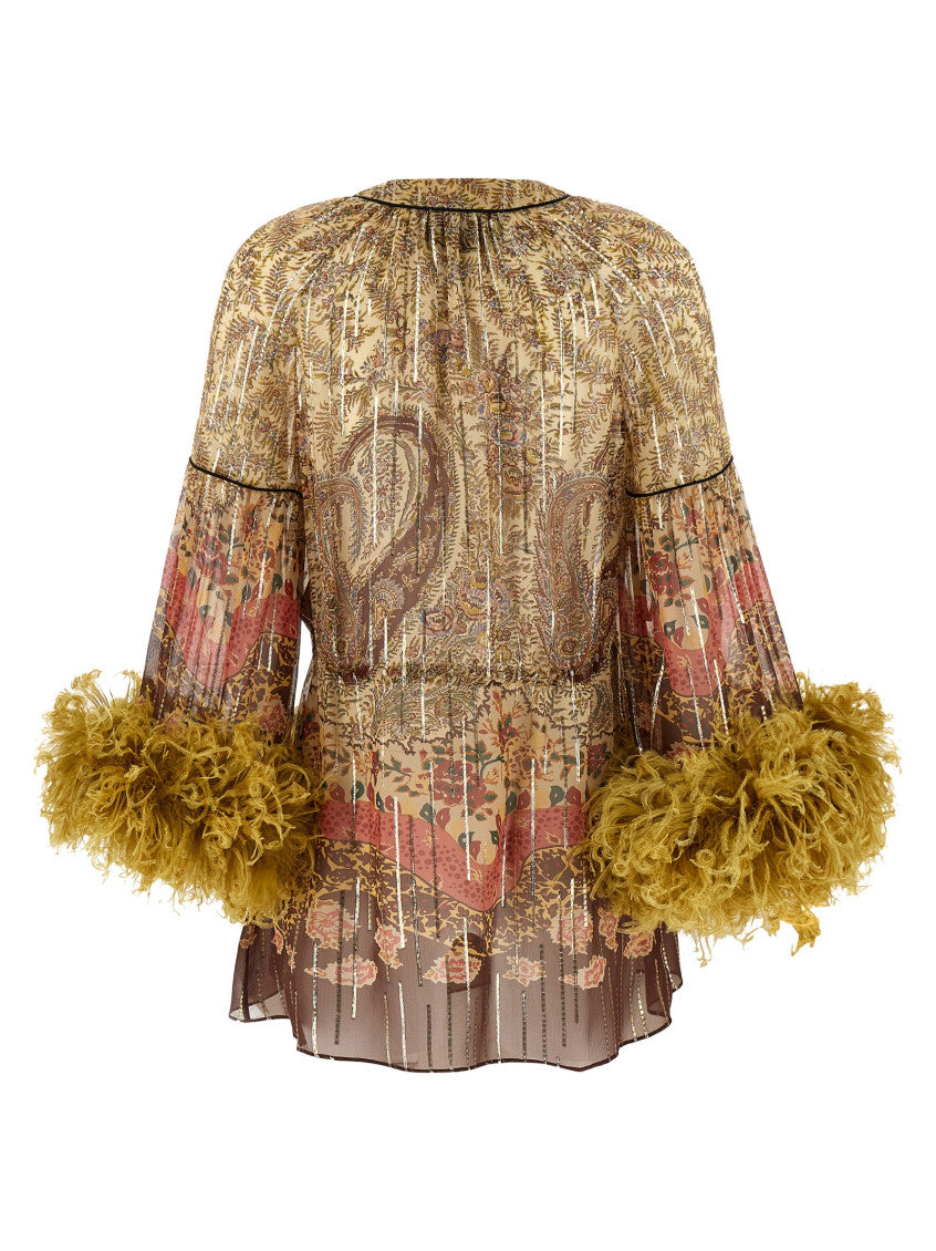 Multicolor 'Voyage Imaginaire Paisley' Top 2