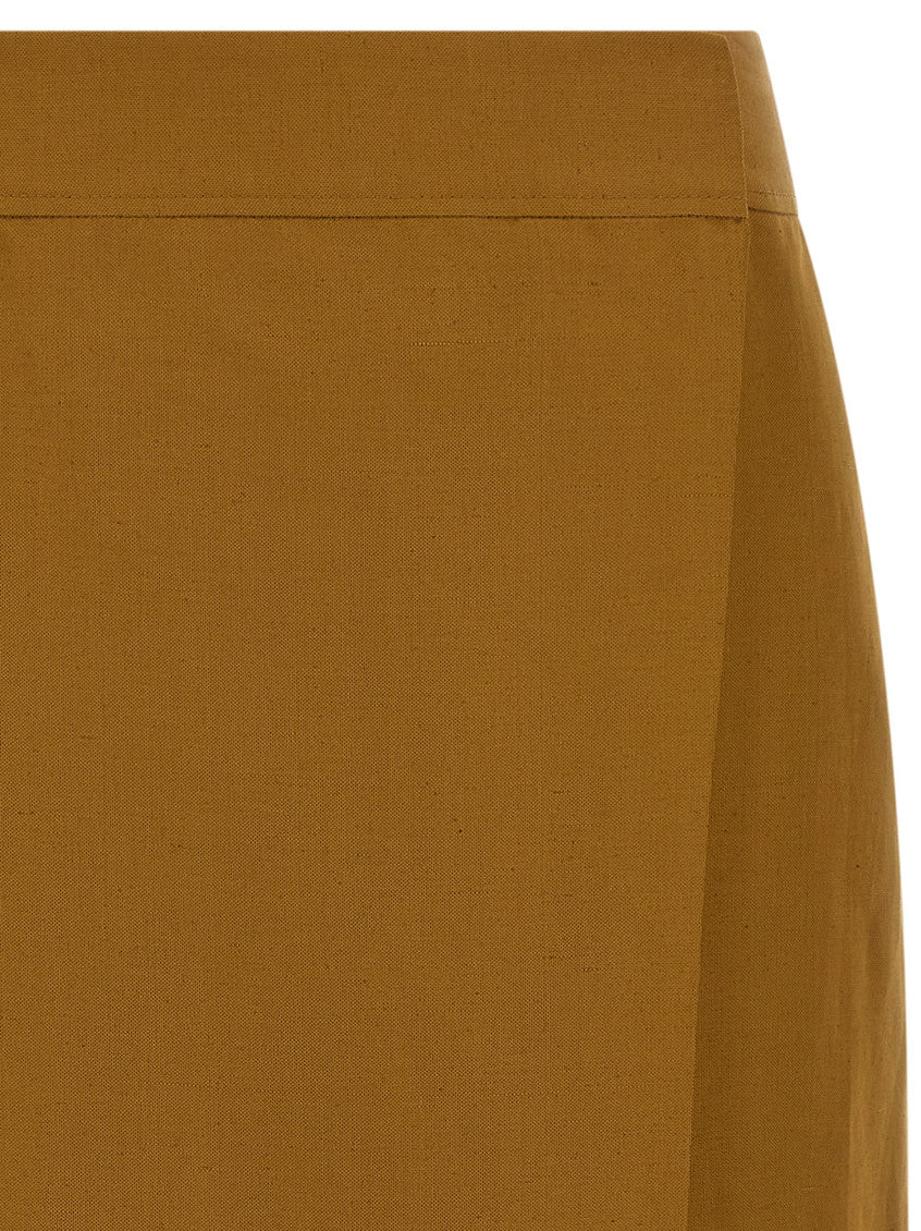 Brown Wrap skirt 3